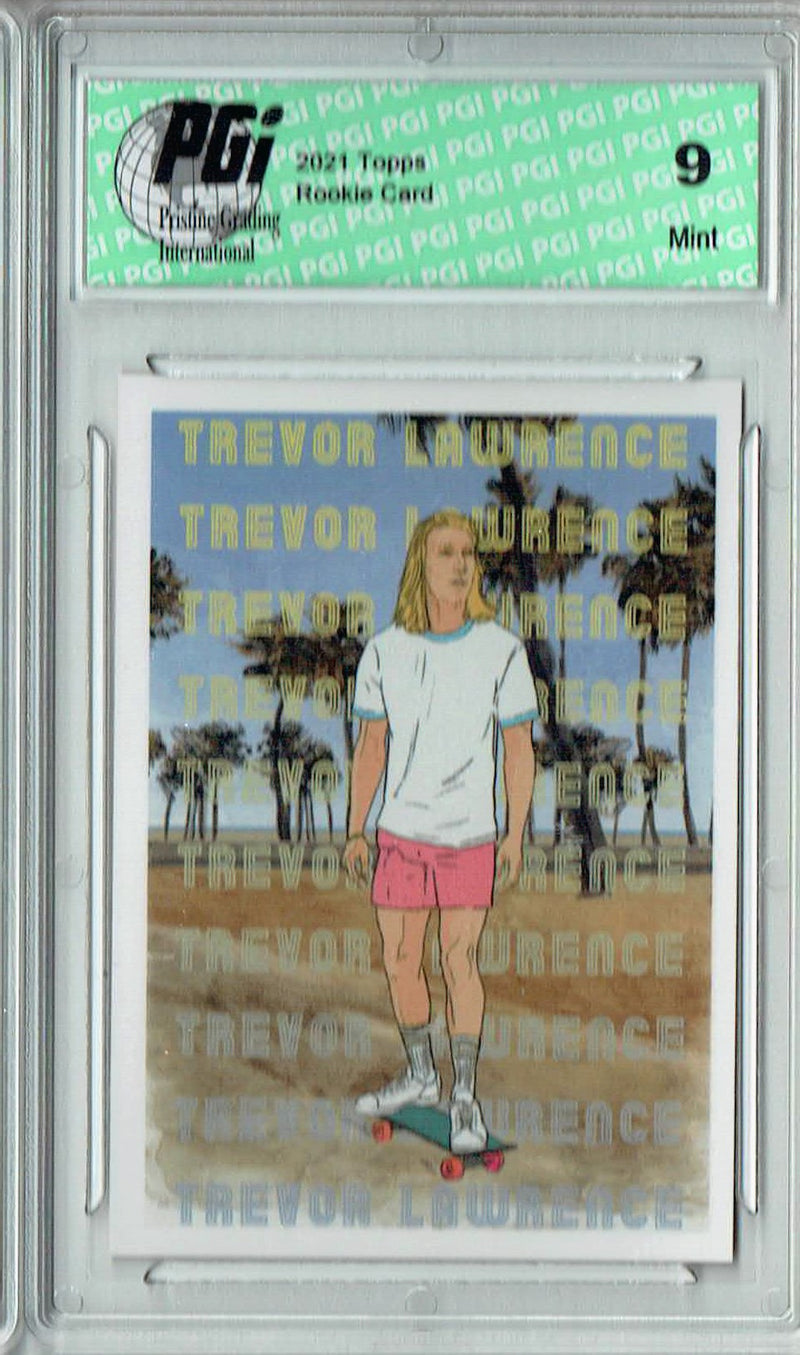 PGI 9 Trevor Lawrence 2021 Topps X #33 DogTown Rookie Card