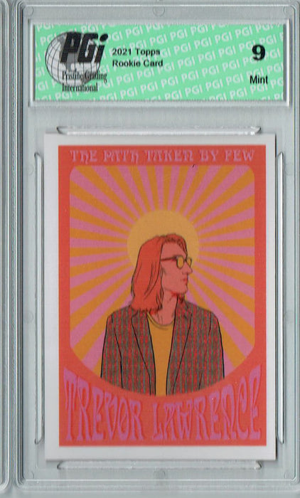 PGI 9 Trevor Lawrence 2021 Topps X #44 Rising Sun Rookie Card