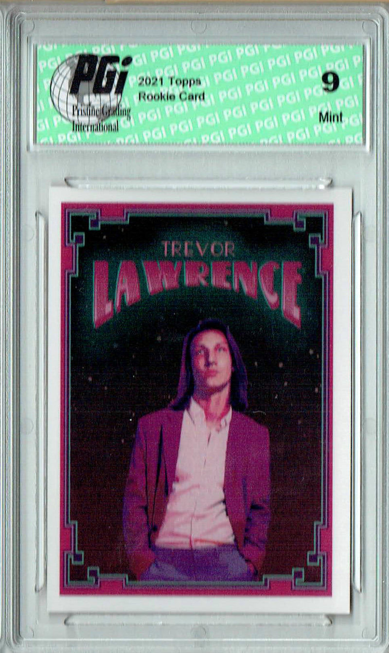PGI 9 Trevor Lawrence 2021 Topps X #39 Lava Lamp #2 Rookie Card