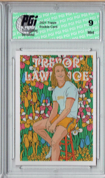 PGI 9 Trevor Lawrence 2021 Topps X #35 Flower Power #2 Rookie Card