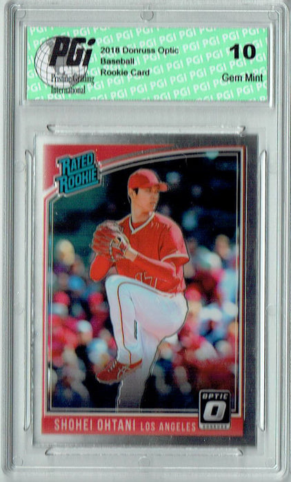 Shohei Ohtani 2018 Optic #176 Rookie Card PGI 10