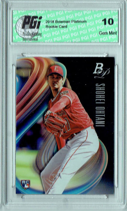 Shohei Ohtani 2018 Bowman Platinum #34 Rookie Card PGI 10