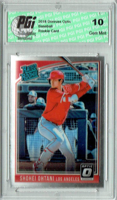 Shohei Ohtani 2018 Optic #56 Batting Variation Rookie Card PGI 10