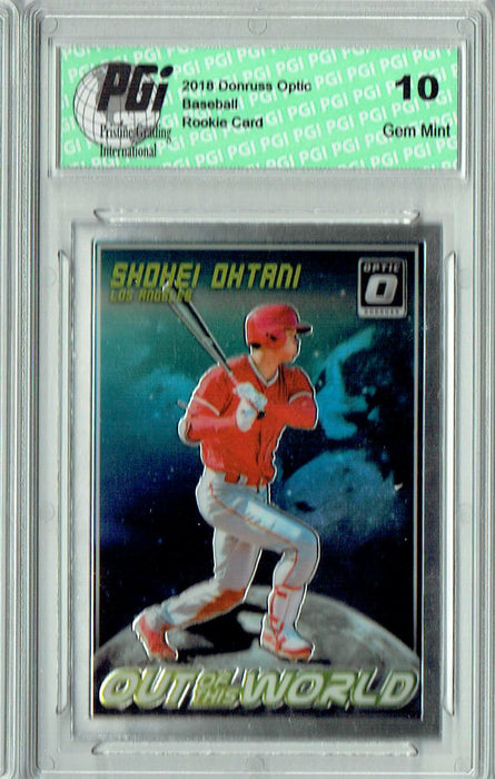 Shohei Ohtani 2018 Optic #OWS Out of this World SP Rookie Card PGI 10