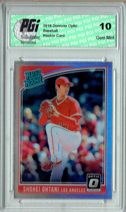 Shohei Ohtani 2018 Optic #176 Holo Rookie Card PGI 10