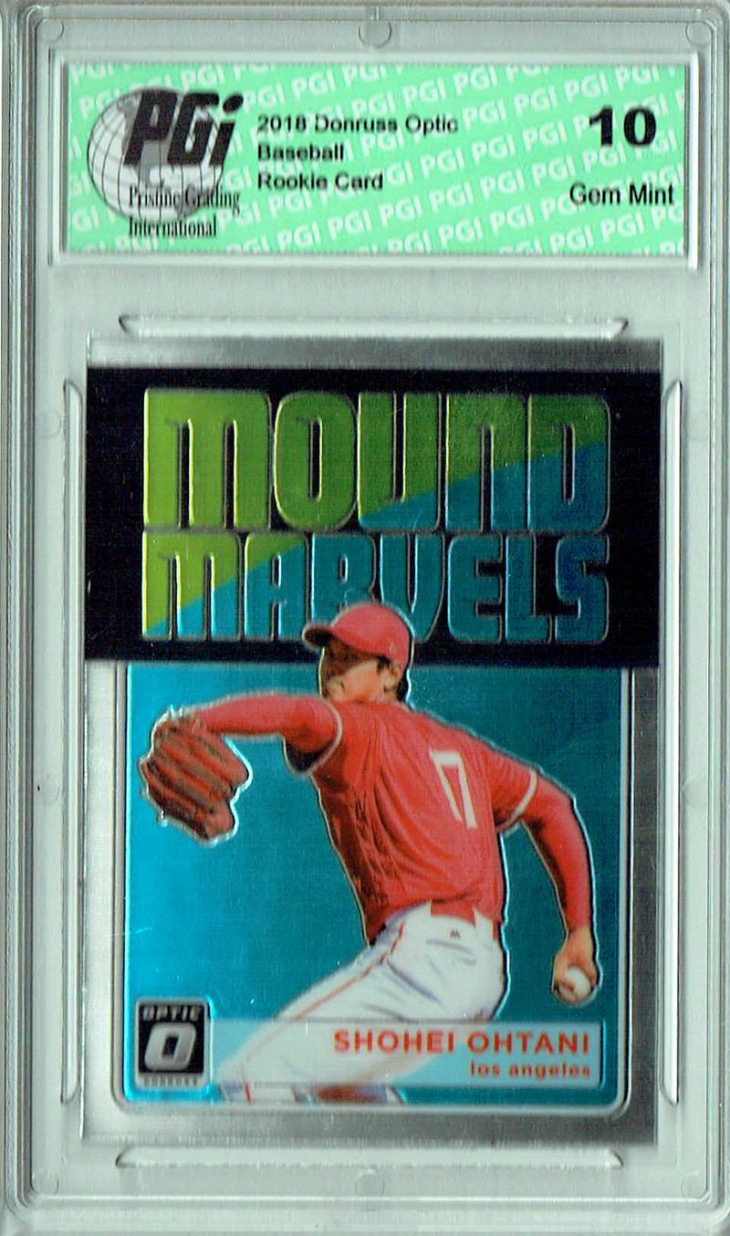 Shohei Ohtani 2018 Optic #MM3 Mound Marvels Rookie Card PGI 10