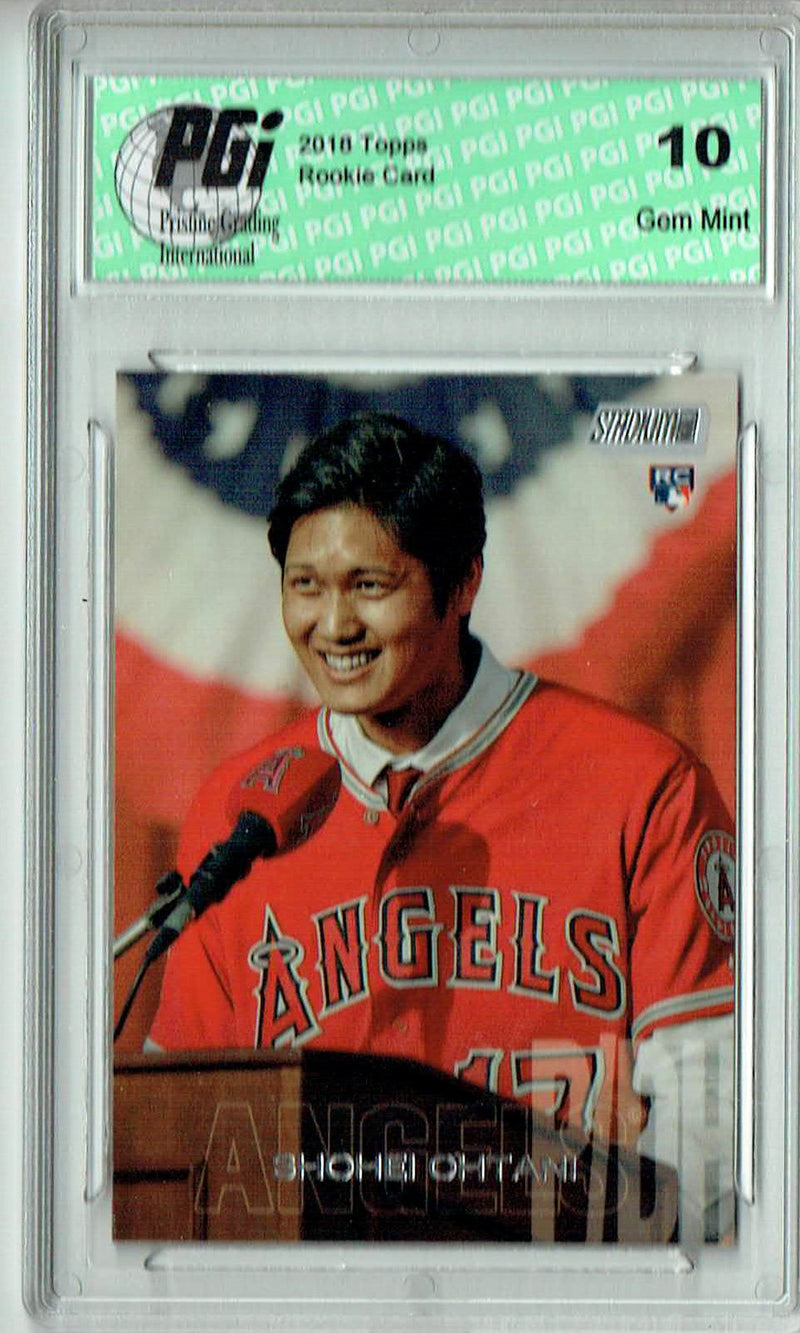 Shohei Ohtani 2018 Topps Stadium Club #138 Rookie Card PGI 10