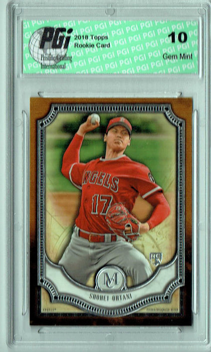 Shohei Ohtani 2018 Topps Museum #100 Copper SP Rookie Card PGI 10