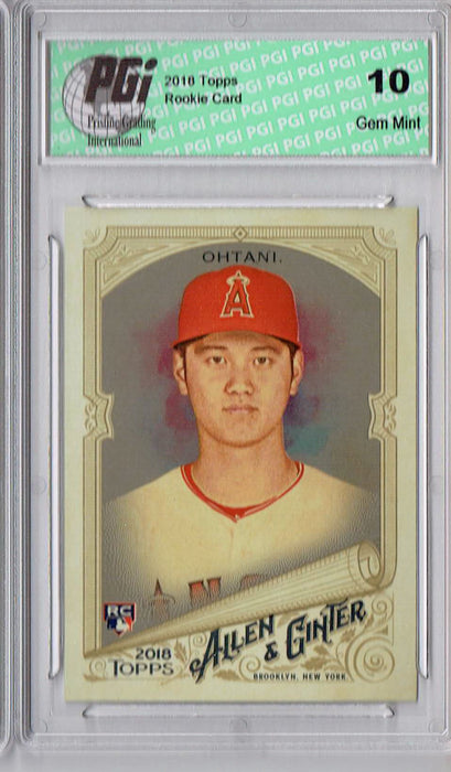 Shohei Ohtani 2018 Allen & Ginter #100 Silver SP Rookie Card PGI 10