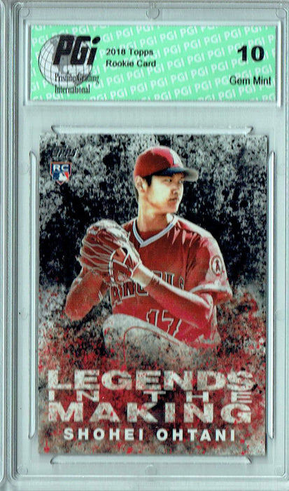 Shohei Ohtani 2018 Topps Legends #LITM-2 Black SP Rookie Card PGI 10