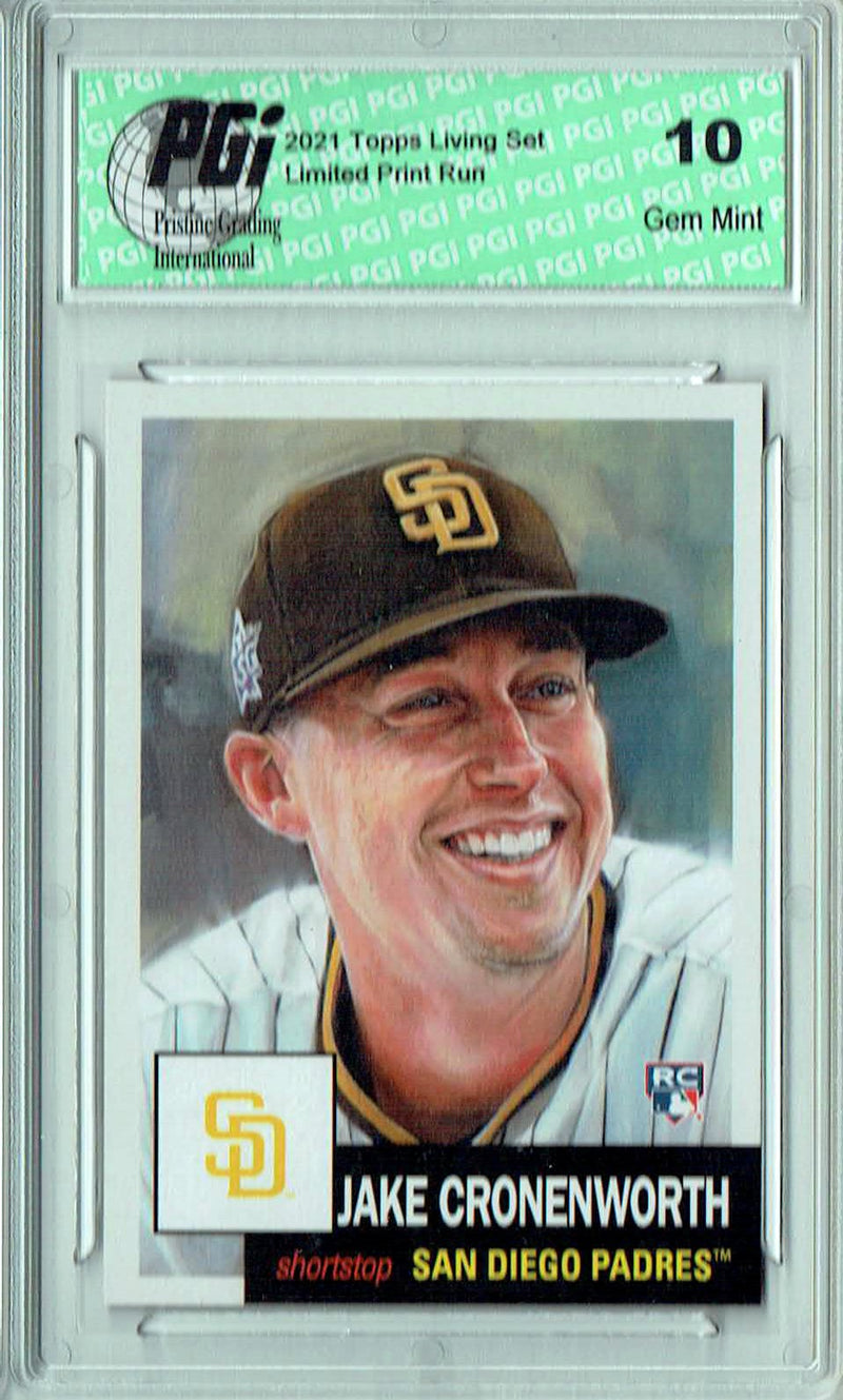 Jake Cronenworth 2021 Topps Living Set #436 Print Run: 3270 Rookie Card PGI 10