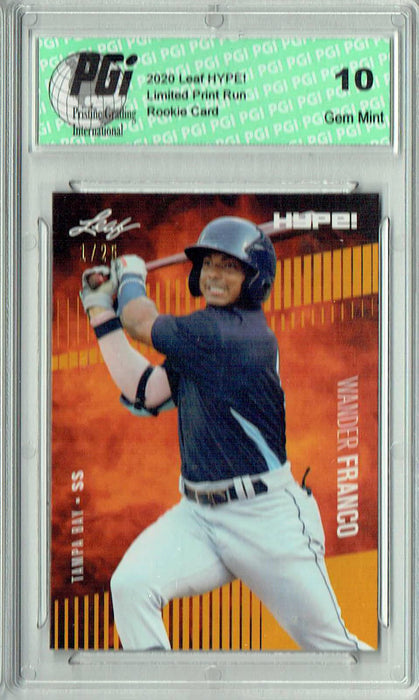 Wander Franco 2020 Leaf HYPE! #56A Gold The #1 of 25 Rookie Card PGI 10