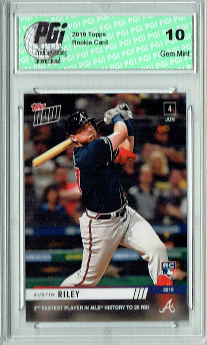 Austin Riley 2019 Topps Now #326 Only 1,482 Ever Made Rookie Card PGI 10