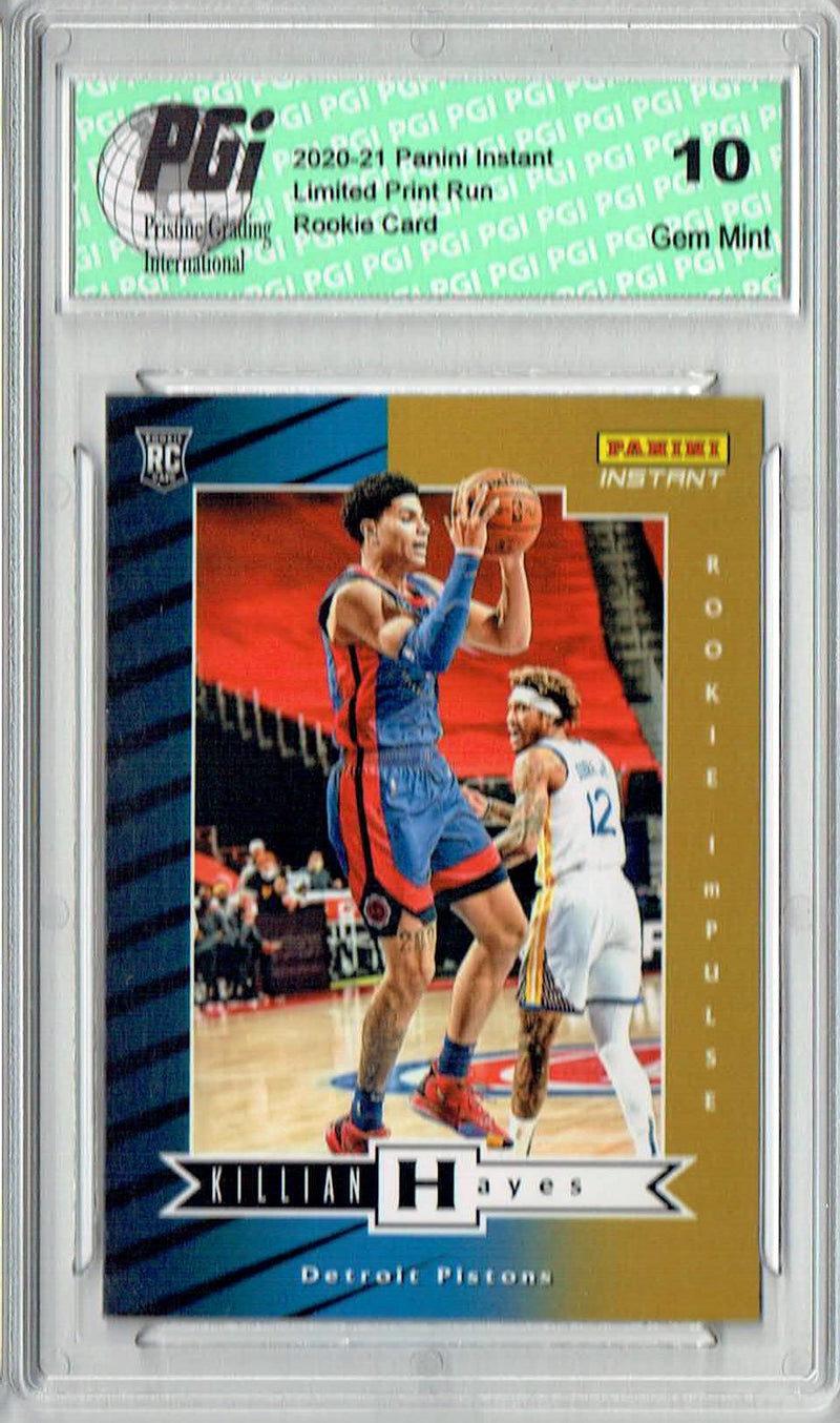 Killian Hayes 2020 Panini Instant #RI-7 Impulse 1740 Made Rookie Card PGI 10