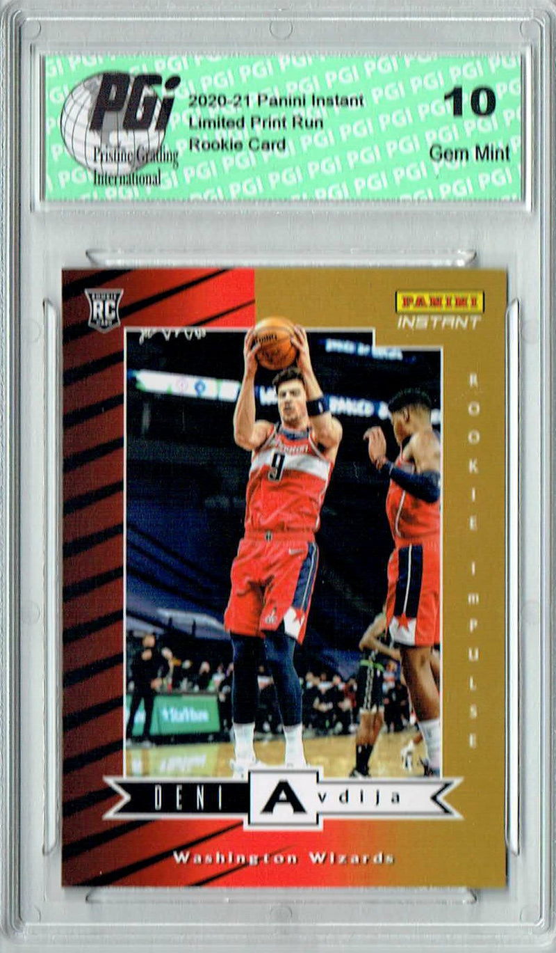 Deni Avidja 2020 Panini Instant #RI-9 Impulse 1740 Made Rookie Card PGI 10