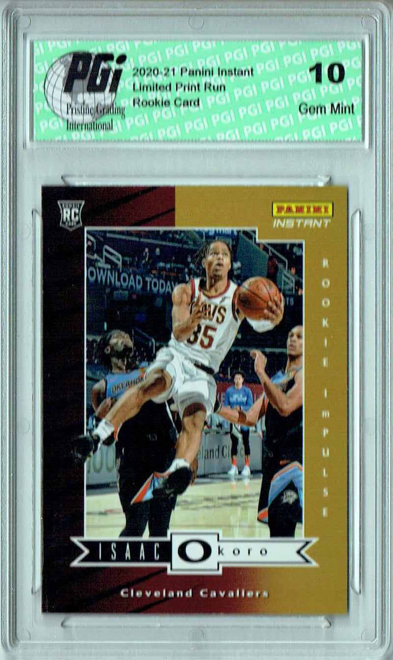 Isaac Okoro 2020 Panini Instant #RI-5 Impulse 1740 Made Rookie Card PGI 10