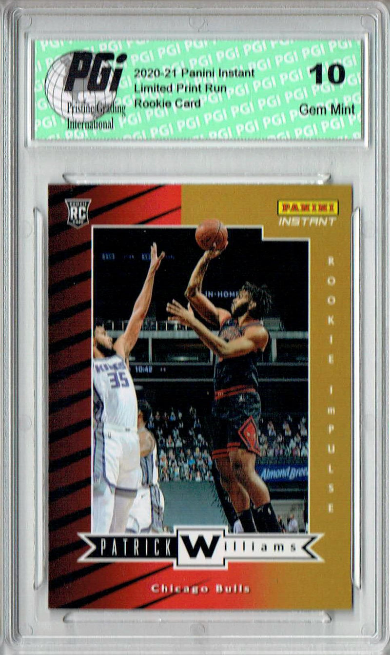 Patrick Williams 2020 Panini Instant #RI-4 Impulse 1740 Made Rookie Card PGI 10