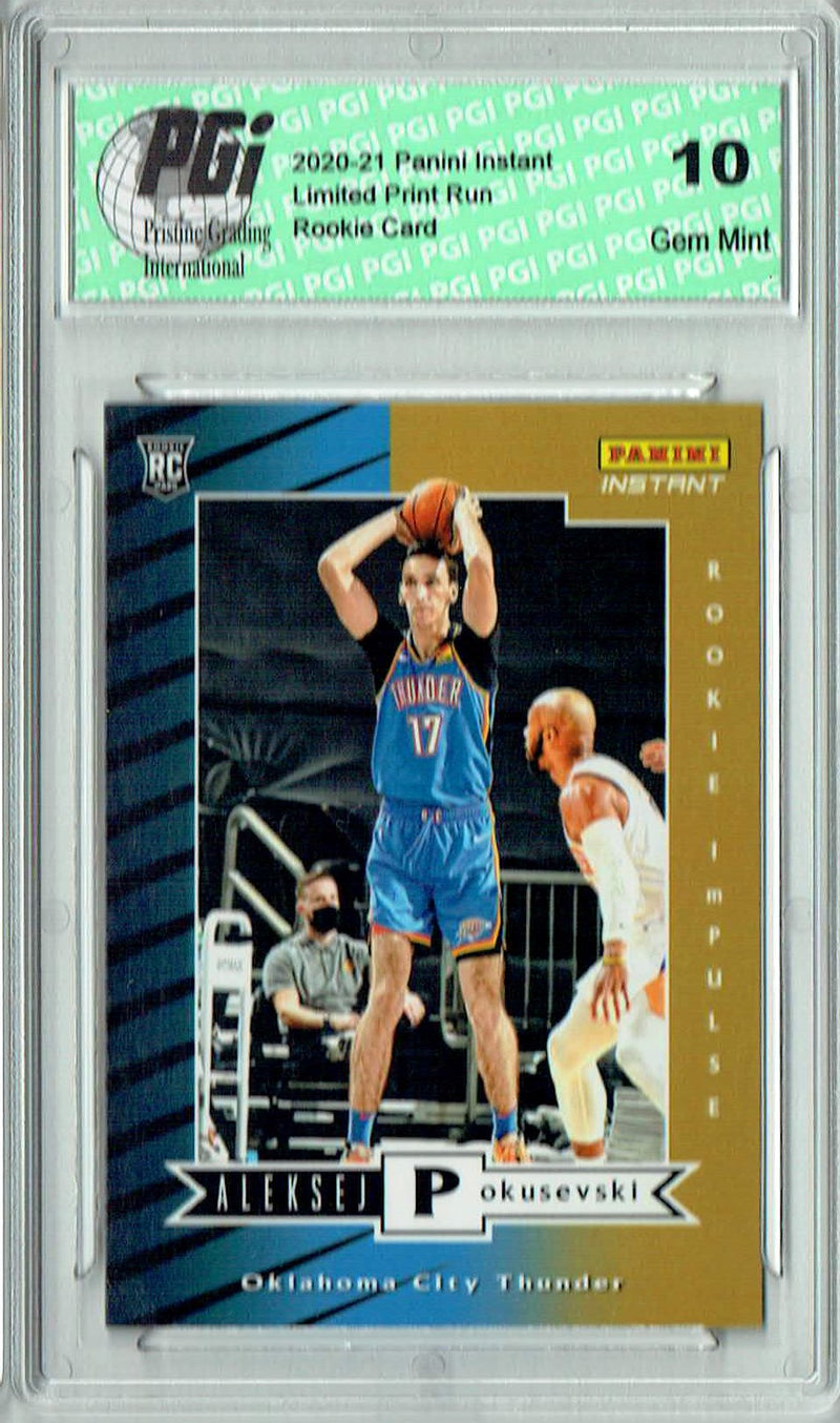 Aleksej Pokusevski 2020 Panini Instant #RI-17 Impulse 1/1740 Rookie Card PGI 10