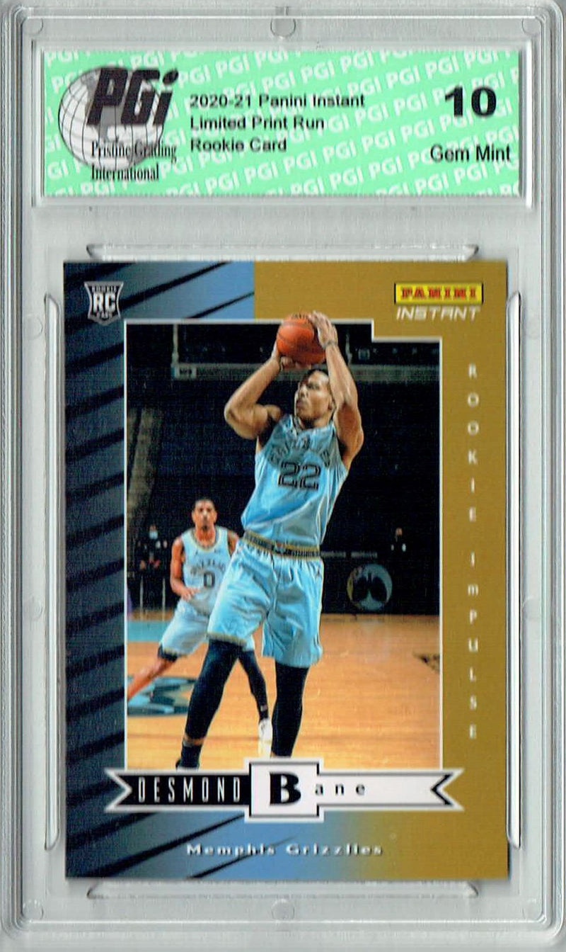 Desmond Bane 2020 Panini Instant #RI-29 Impulse 1740 Made Rookie Card PGI 10