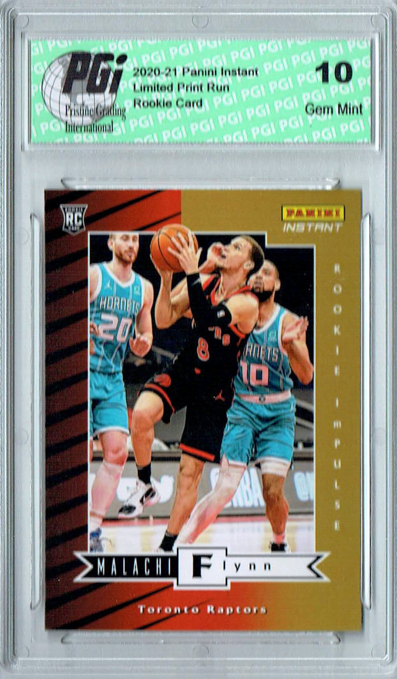 Malachi Flynn 2020 Panini Instant #RI-28 Impulse 1740 Made Rookie Card PGI 10