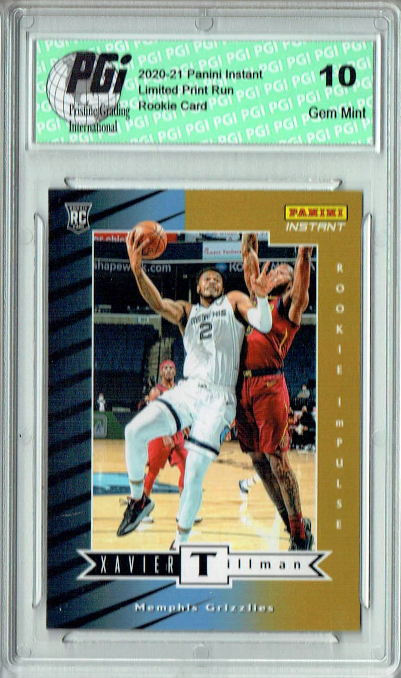 Xavier Tillman 2020 Panini Instant #RI-35 Impulse 1740 Made Rookie Card PGI 10