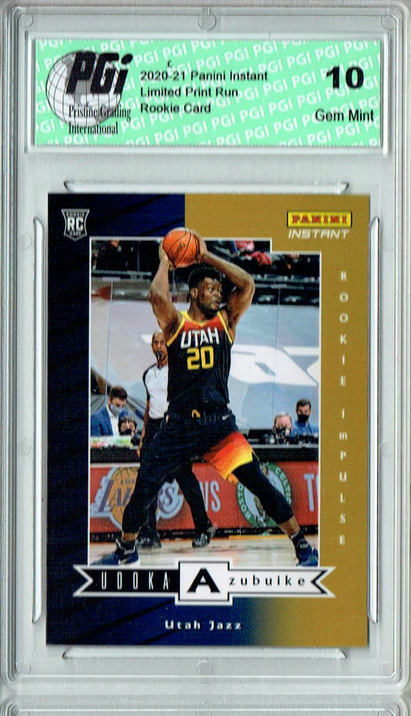 Udoka Azubuike 2020 Panini Instant #RI-26 Impulse 1740 Made Rookie Card PGI 10