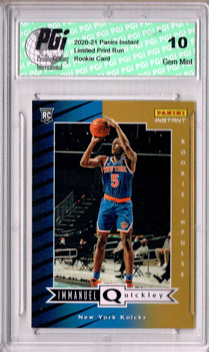 Immanuel Quickley 2020 Panini Instant #RI-24 Impulse 1/1740 Rookie Card PGI 10
