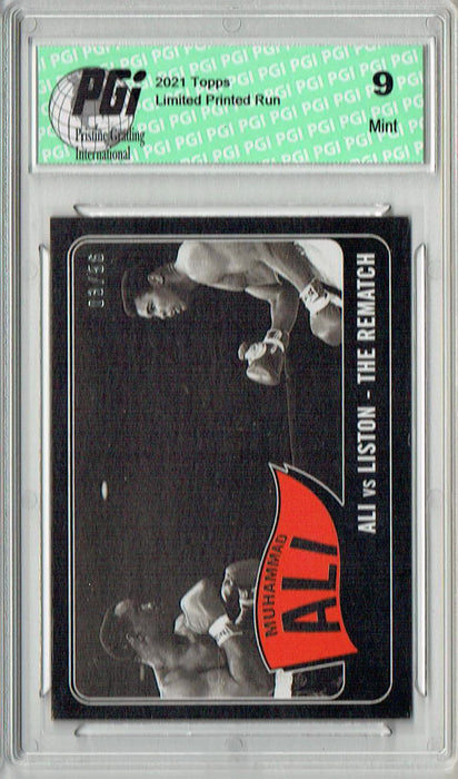 PGI 9 Rare Muhammad Ali 2021 Topps #11 Black SP #3/56 Trading Card