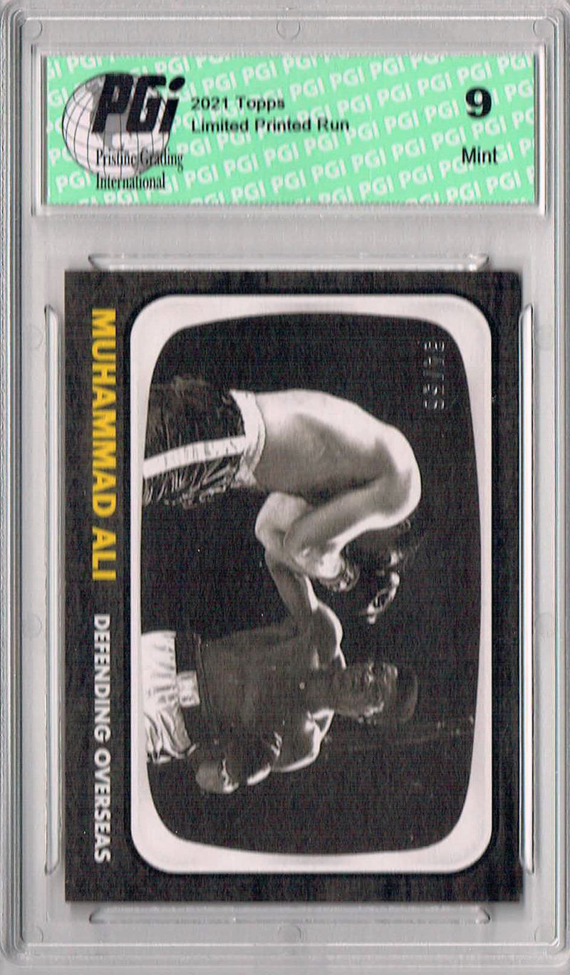 PGI 9 Rare Muhammad Ali 2021 Topps #17 Black SP #34/56 Trading Card