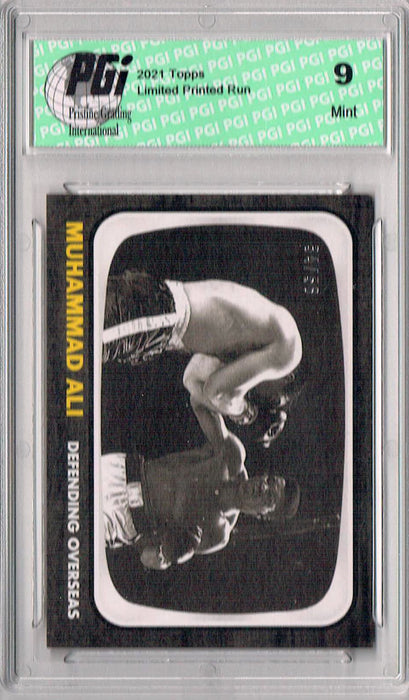 PGI 9 Rare Muhammad Ali 2021 Topps #17 Black SP #34/56 Trading Card