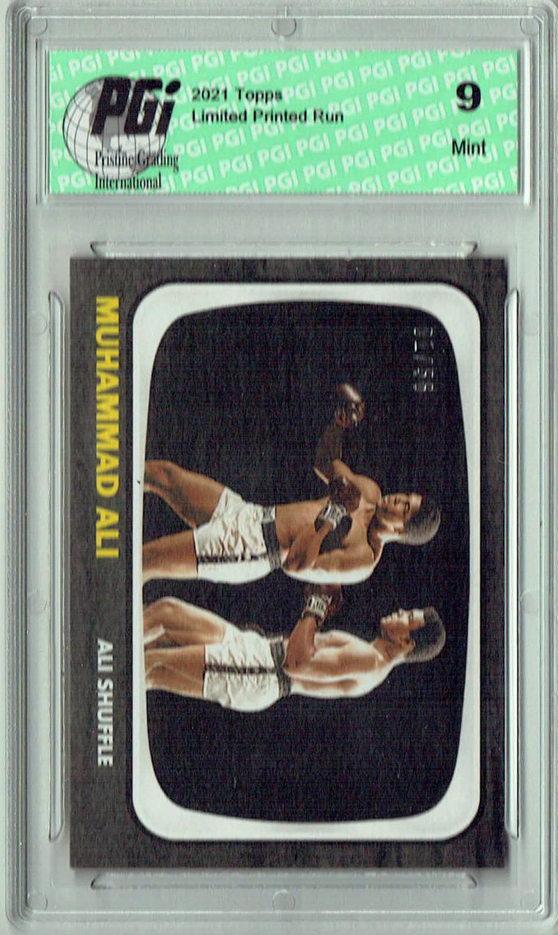 PGI 9 Rare Muhammad Ali 2021 Topps #18 Black SP The #1 of 56 Trading Card