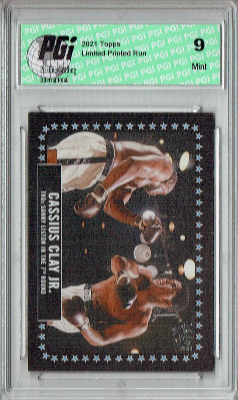 PGI 9 Rare Muhammad Ali 2021 Topps #8 Black SP #14/56 Trading Card