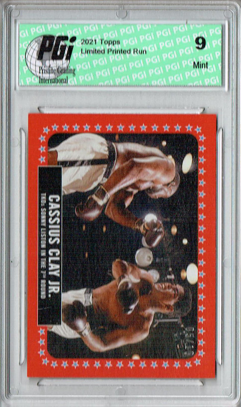 PGI 9 Rare Muhammad Ali 2021 Topps #8 Red SP #5/10 Trading Card