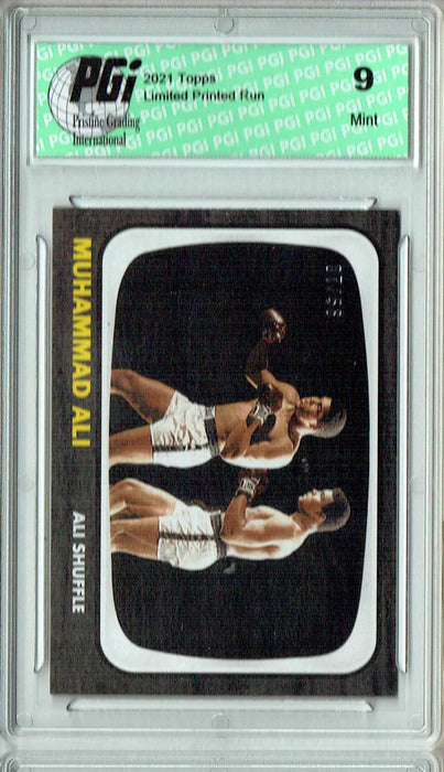 PGI 9 Rare Muhammad Ali 2021 Topps #18 Black SP #7/56 Trading Card