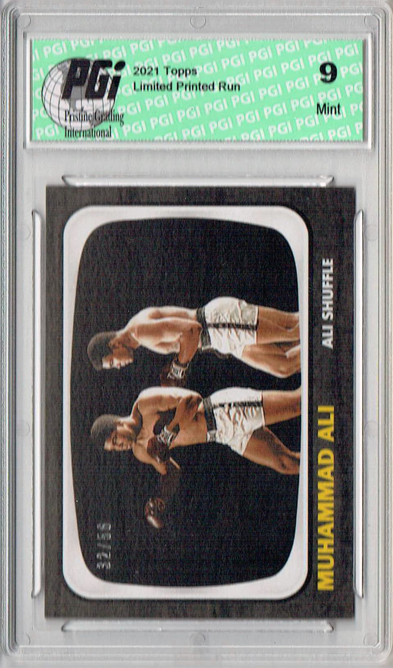 PGI 9 Rare Muhammad Ali 2021 Topps #18 Black SP #32/56 Trading Card