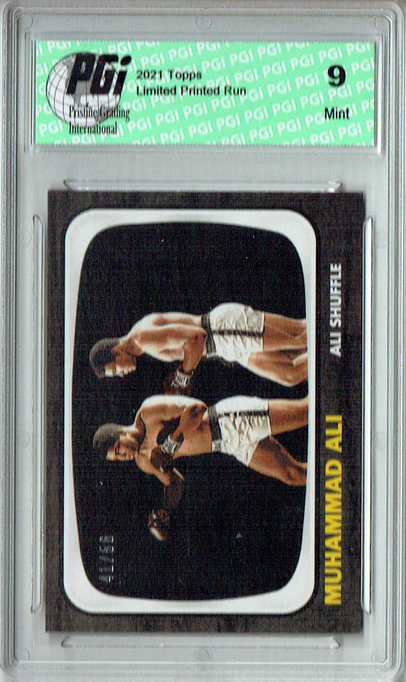 PGI 9 Rare Muhammad Ali 2021 Topps #18 Black SP #41/56 Trading Card