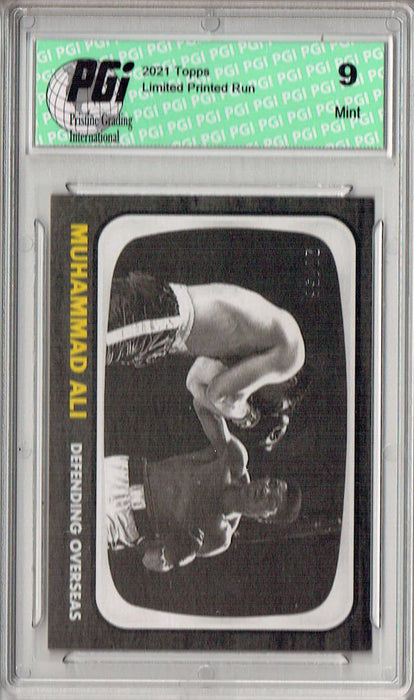 PGI 9 Rare Muhammad Ali 2021 Topps #17 Black SP #20/56 Trading Card