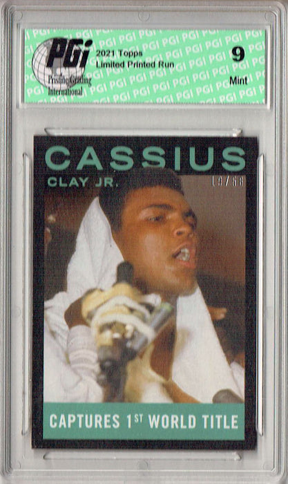 PGI 9 Rare Muhammad Ali 2021 Topps #9 Black SP #19/56 Trading Card