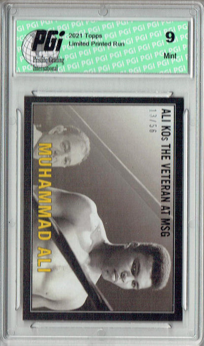 PGI 9 Rare Muhammad Ali 2021 Topps #22 Black SP #13/56 Trading Card