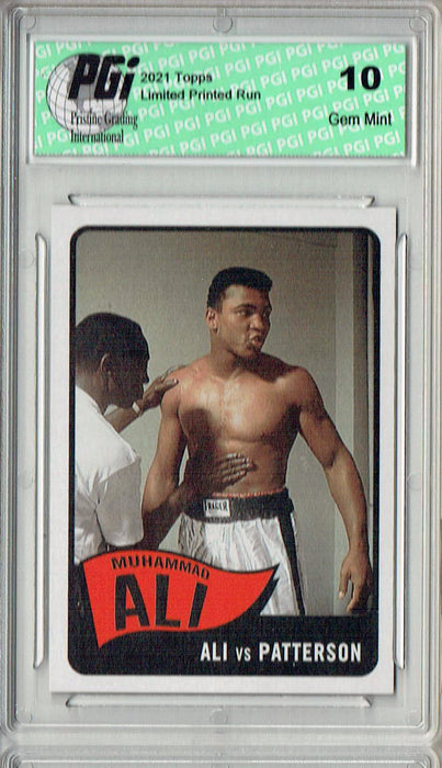Rare Muhammad Ali 2021 Topps #13 Print Run: 1,581 Trading Card PGI 10