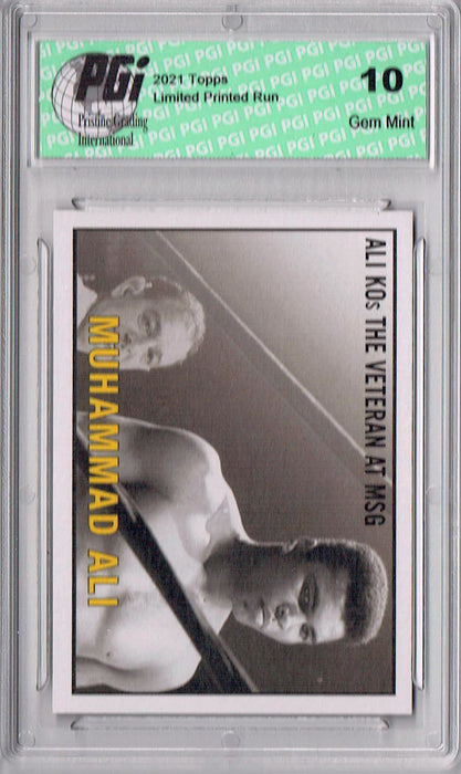 Rare Muhammad Ali 2021 Topps #22 Print Run: 1,188 Trading Card PGI 10