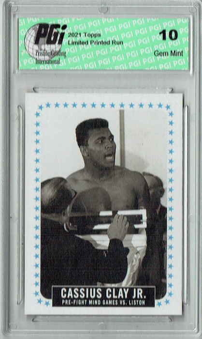 Rare Muhammad Ali 2021 Topps #7 Print Run: 1,974 Trading Card PGI 10