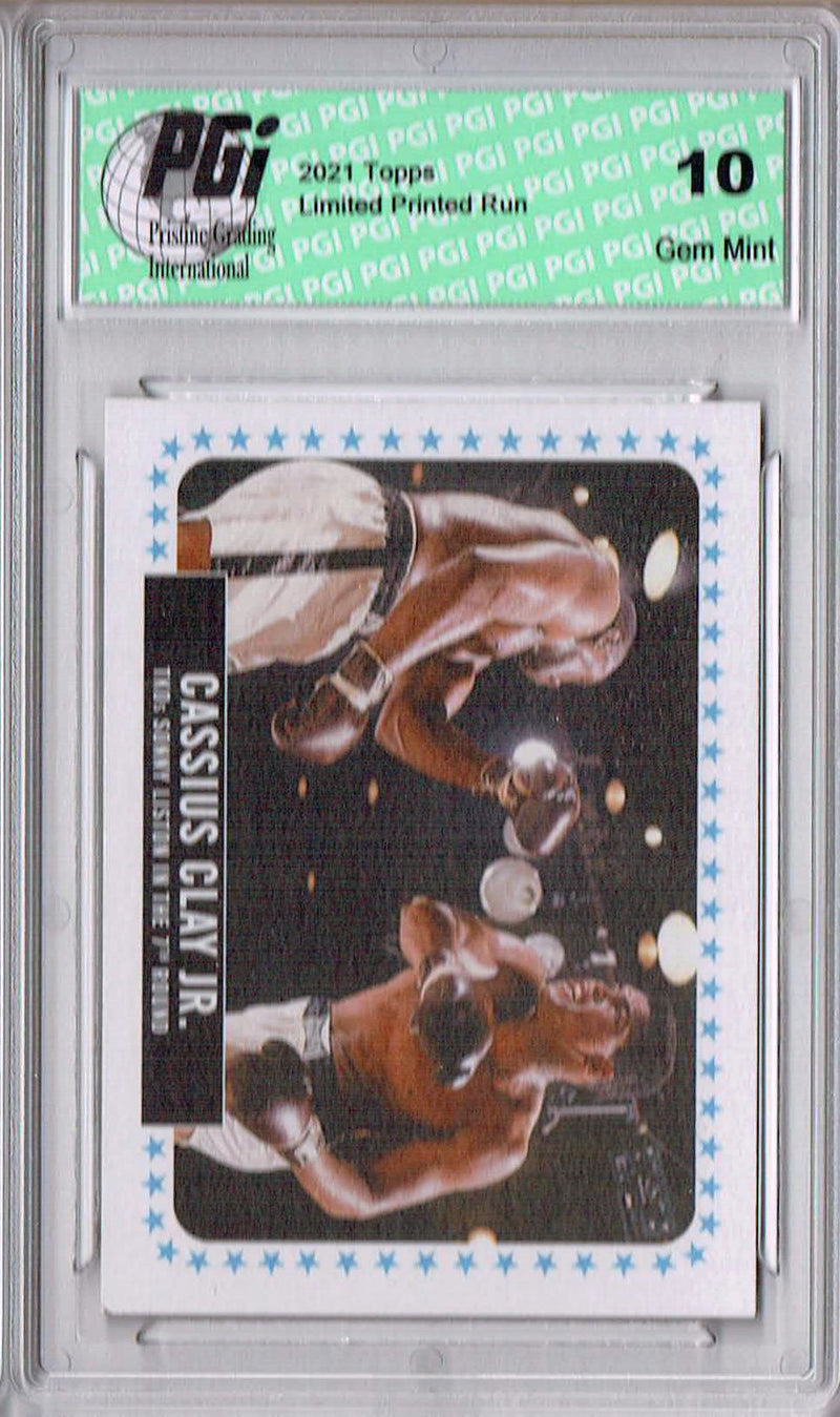 Rare Muhammad Ali 2021 Topps #8 Print Run: 2,088 Trading Card PGI 10