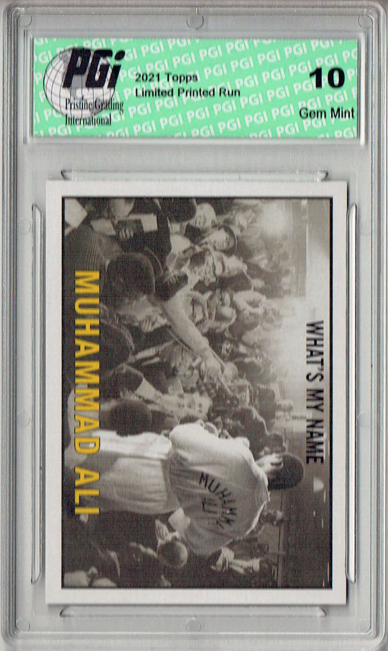 Rare Muhammad Ali 2021 Topps #19 Print Run: 1,469 Trading Card PGI 10