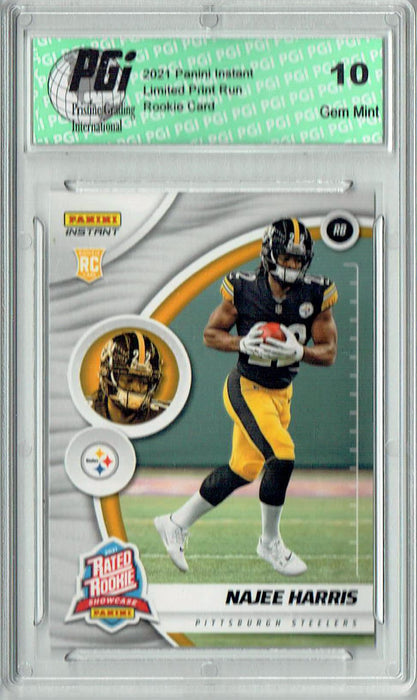 Najee Harris 2021 Panini Instant #RS11 Rated Rookie 1 of 1283 Rookie Card PGI 10