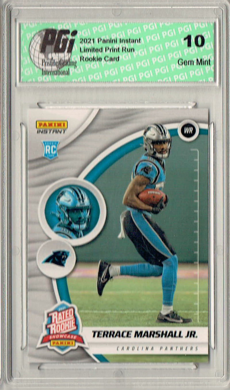Terrace Marshall Jr. 2021 Panini Instant #RS20 Rated Rookie Card 1/238 PGI 10