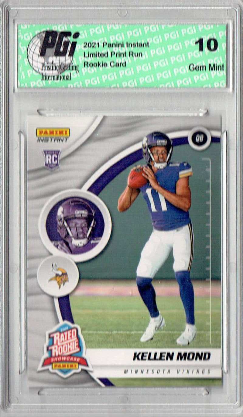 Kellen Mond 2021 Panini Instant #RS22 Rated Rookie 1 of 269 Rookie Card PGI 10