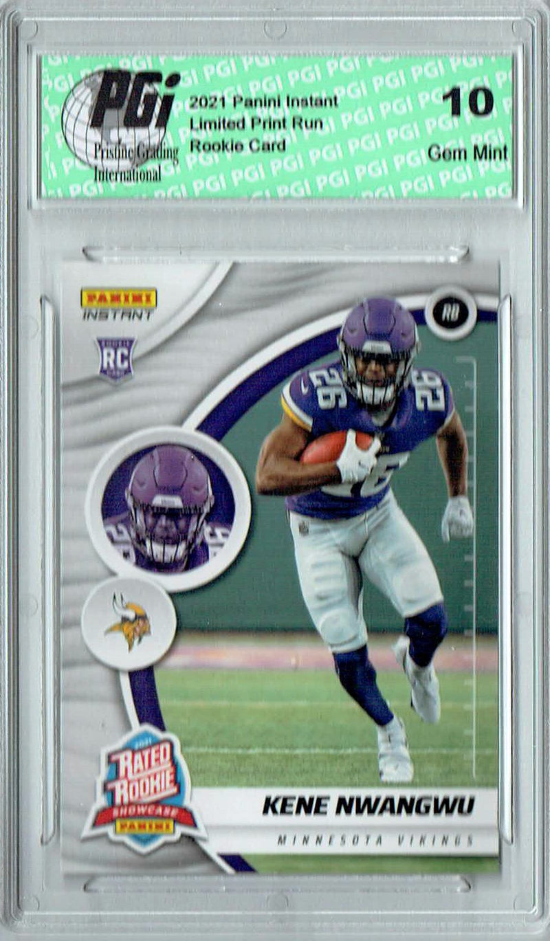Kene Nwangu 2021 Panini Instant #RS32 Rated Rookie 1 of 228 Rookie Card PGI 10