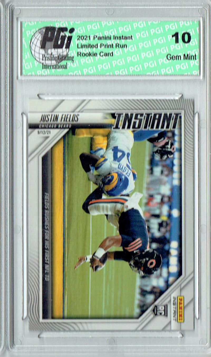 Justin Fields 2021 Panini Instant #21 Only 1964 Made Bears Rookie Card PGI 10