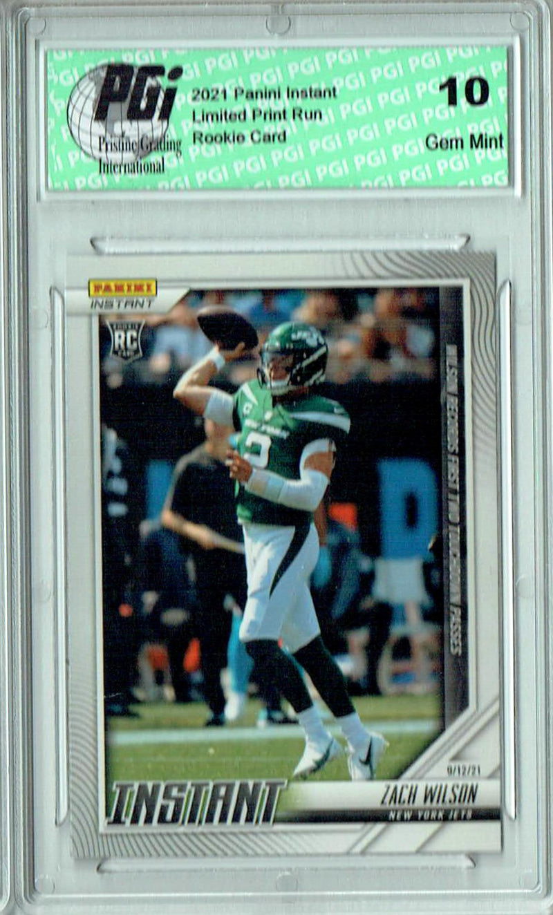 Zach Wilson 2021 Panini Instant #15 Only 1252 Made Rookie Card PGI 10